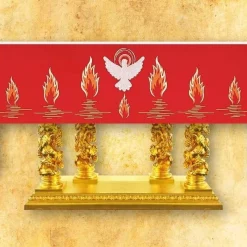 Best Articles Religieux JP antependium rouge Saint Esprit