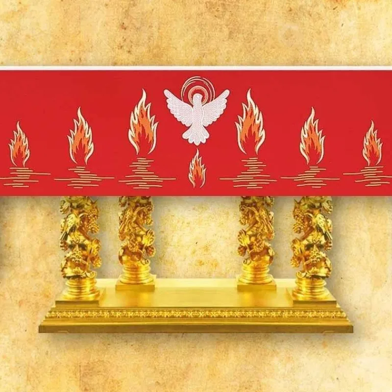Best Articles Religieux JP antependium rouge Saint Esprit