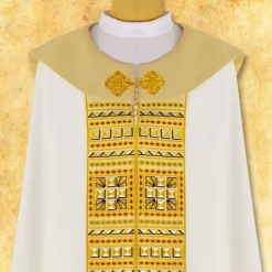 New Articles Religieux JP chape liturgique avec motif romaine