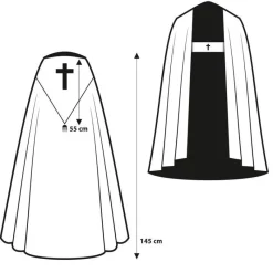 Online Articles Religieux JP Chape liturgique brodée motif Vaticano