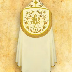Clearance Articles Religieux JP chape liturgique écru avec belle broderie