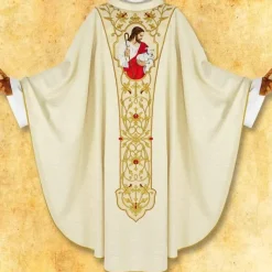 Online Articles Religieux JP chasuble avec ceinture brodée