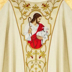 Online Articles Religieux JP chasuble avec ceinture brodée