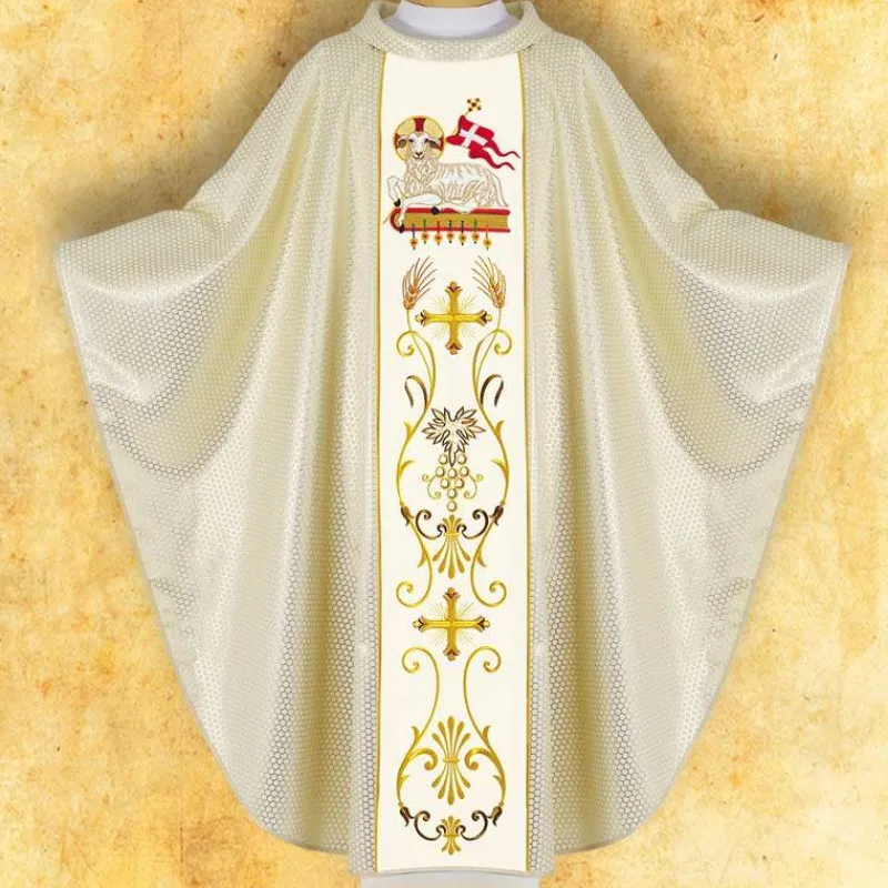 Shop Articles Religieux JP Chasuble avec motif Agneau de Dieu