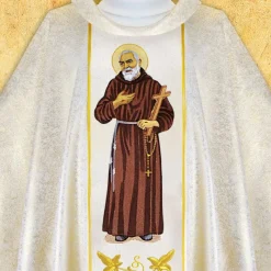 Cheap Articles Religieux JP chasuble avec motif Padre Pio