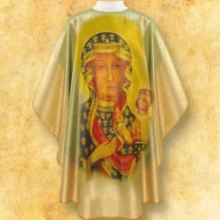 Store Articles Religieux JP Chasuble avec photo Notre Dame de Czestochowa