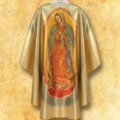 Sale Articles Religieux JP Chasuble avec photo Notre Dame Guadalupe