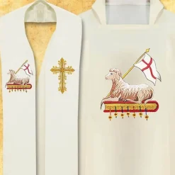 Sale Articles Religieux JP Chasuble avec étole motif Pâques