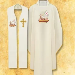 Sale Articles Religieux JP Chasuble avec étole motif Pâques