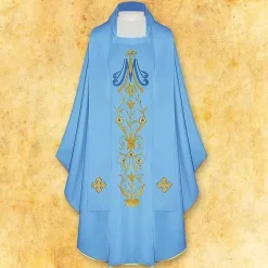 Best Sale Articles Religieux JP Chasuble Blue pour messe