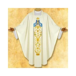Best Sale Articles Religieux JP Chasuble Blue pour messe