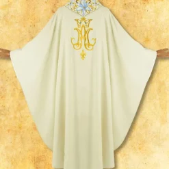 Cheap Articles Religieux JP chasuble brodée avec motif mariale