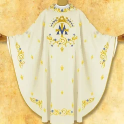 Store Articles Religieux JP Chasuble brodée Mariale très jolie