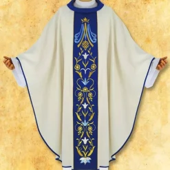 Discount Articles Religieux JP chasuble liturgique avec centurie brodée Mariale