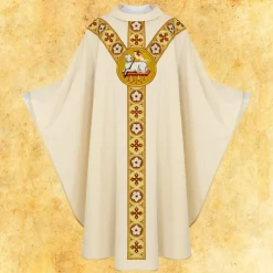 Best Sale Articles Religieux JP chasuble liturgique avec motif Agneau Dieu
