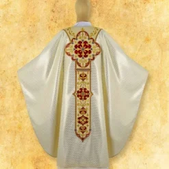New Articles Religieux JP Chasuble liturgique avec motif la cène