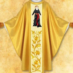Shop Articles Religieux JP chasuble liturgique avec visage Marie