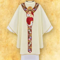 Best Sale Articles Religieux JP Chasuble liturgique brodée avec motif Jesus Christ