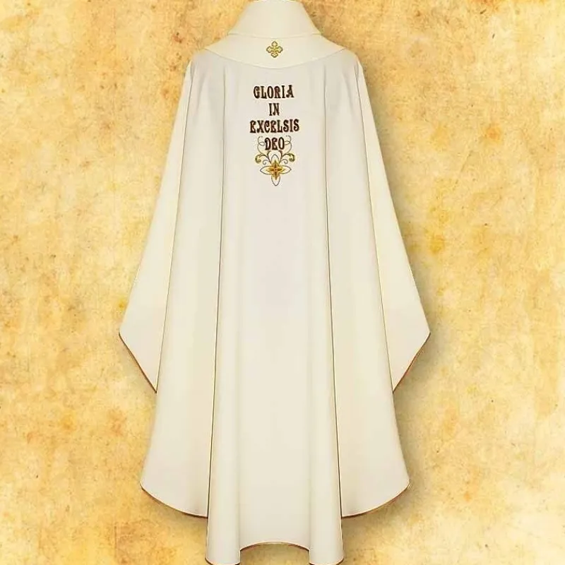 Hot Articles Religieux JP chasuble liturgique gloria in excelsis deo