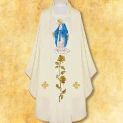 Store Articles Religieux JP Chasuble liturgique Marie Chapelet