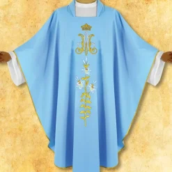 Best Sale Articles Religieux JP Chasuble liturgique motif Mariale