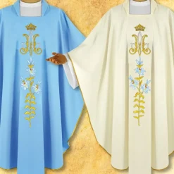 Best Sale Articles Religieux JP Chasuble liturgique motif Mariale