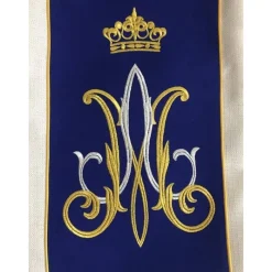 Clearance Articles Religieux JP chasuble liturgique pour messe avec motif Mariale