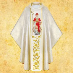 Sale Articles Religieux JP Chasuble liturgique pour messe Saint Nicolas