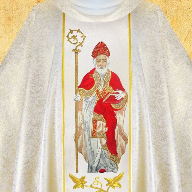 Sale Articles Religieux JP Chasuble liturgique pour messe Saint Nicolas