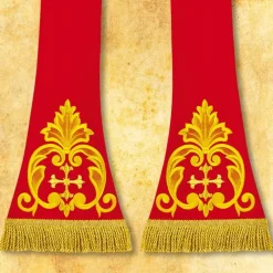 Cheap Articles Religieux JP Chasuble liturgique rouge romaine