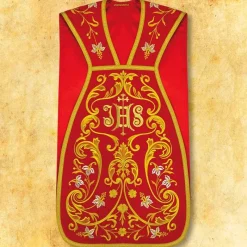 Cheap Articles Religieux JP Chasuble liturgique rouge romaine