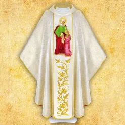 Discount Articles Religieux JP Chasuble liturgique Sainte Anne