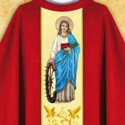 Sale Articles Religieux JP Chasuble liturgique sainte Catherine