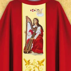 New Articles Religieux JP chasuble liturgique Sainte Cecile