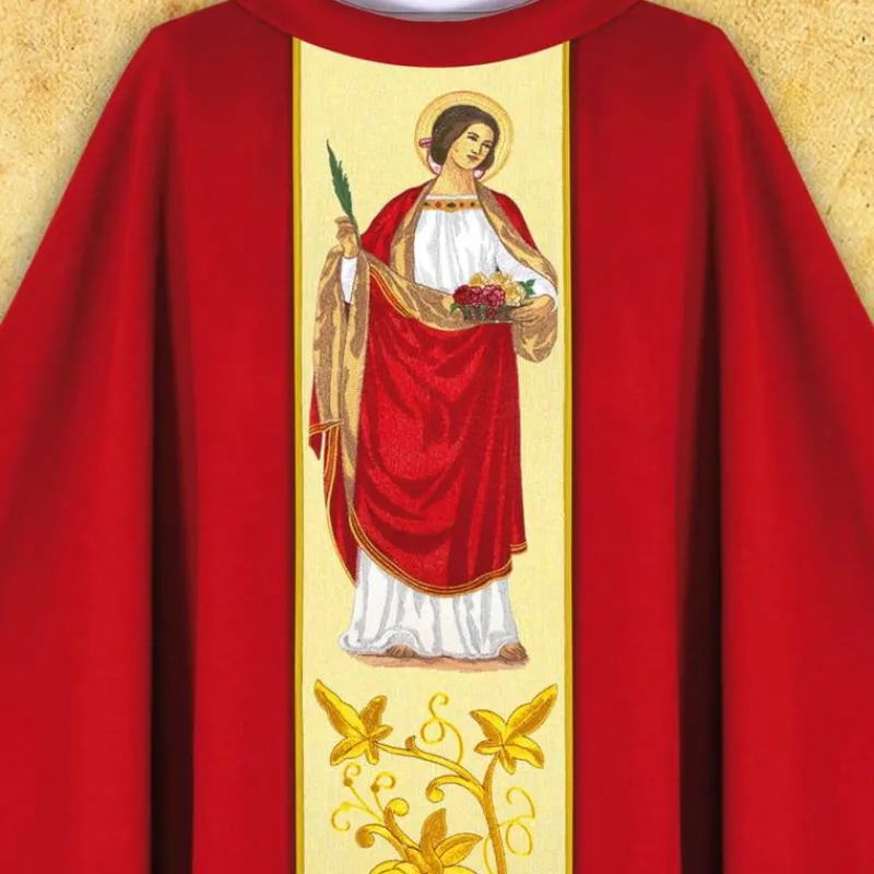 Hot Articles Religieux JP Chasuble liturgique sainte dorothe