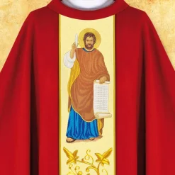 Flash Sale Articles Religieux JP Chasuble liturgique visage Saint Matthieu Evangeliste