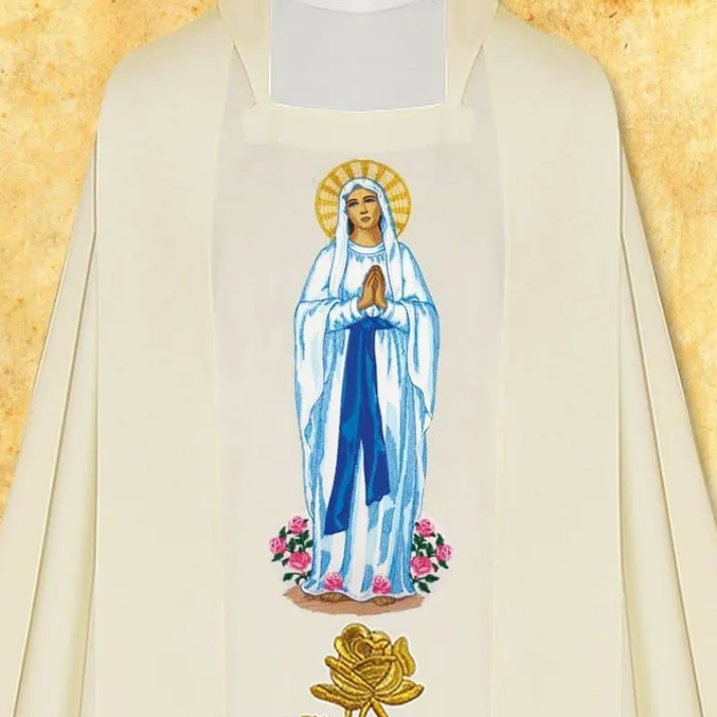 Best Sale Articles Religieux JP Chasuble mariale Massabielle
