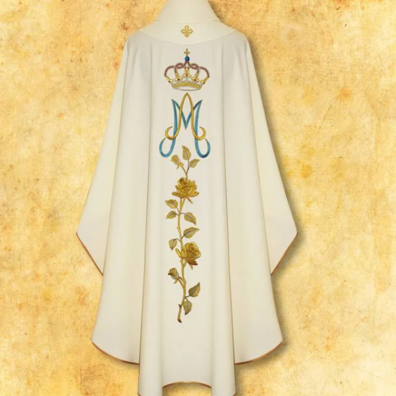 Best Sale Articles Religieux JP Chasuble mariale Massabielle