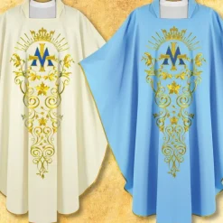 Fashion Articles Religieux JP Chasuble mariale pour messe