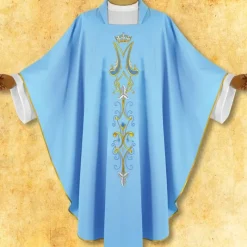 Flash Sale Articles Religieux JP Chasuble Mariale pour messe ocasionelle