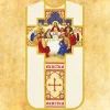 Best Sale Articles Religieux JP chasuble modelé romaine avec motif la Cène