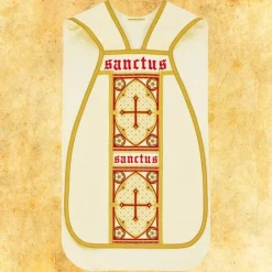 Best Sale Articles Religieux JP chasuble modelé romaine avec motif la Cène