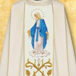 New Articles Religieux JP Chasuble Notre Dame de la Médaille Miraculeuse