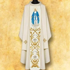 New Articles Religieux JP Chasuble Notre Dame du Rosaire