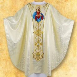 Flash Sale Articles Religieux JP Chasuble Notre Dame du Sacré-Cœur de Marie