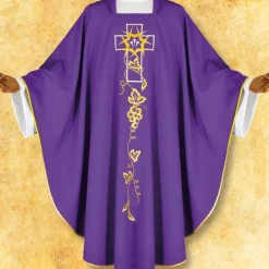 Fashion Articles Religieux JP chasuble pour messe Carême