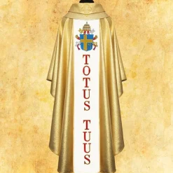 Sale Articles Religieux JP chasuble pour messe Totus Tuus
