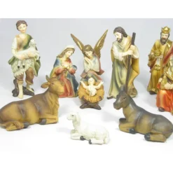 Best Sale Articles Religieux JP crèche noël complet avec petit santons