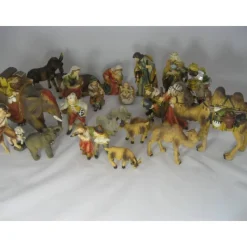 Hot Articles Religieux JP crèche noël complet avec petit santons pour maison