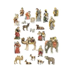 Hot Articles Religieux JP crèche noël complet avec petit santons pour maison